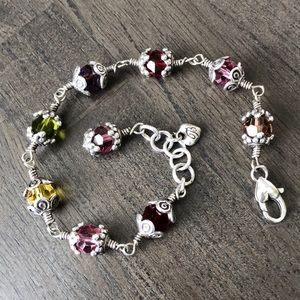 Brighton Multi-color Swarovski Crystal Bracelet.